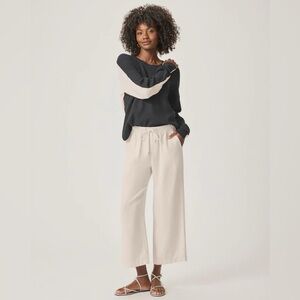 Splendid Angie Crop Wide Leg Pant Moonstone NWT